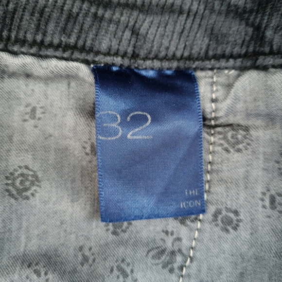 Anthropologie Pilcro The Icon Corduroy Flare Jeans In Charcoal - Picture 6 of 7